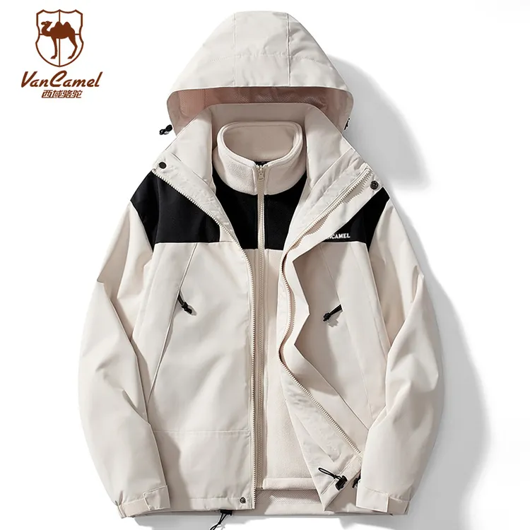 VANCAMEL/西域骆驼户外三合一运动夹克防寒外套23658-B