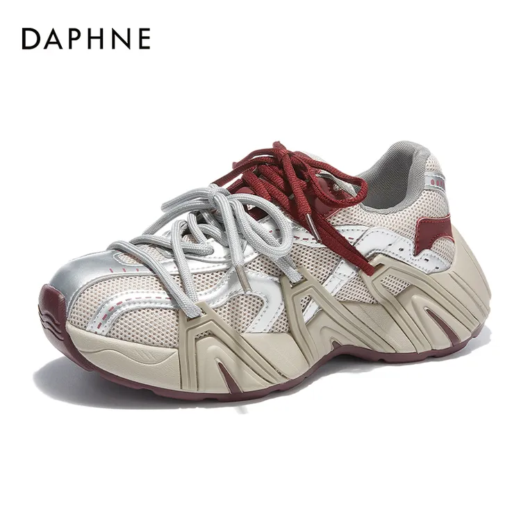 Daphne/达芙妮2025秋冬爆款时尚百搭老爹鞋琥珀流光运动风女鞋