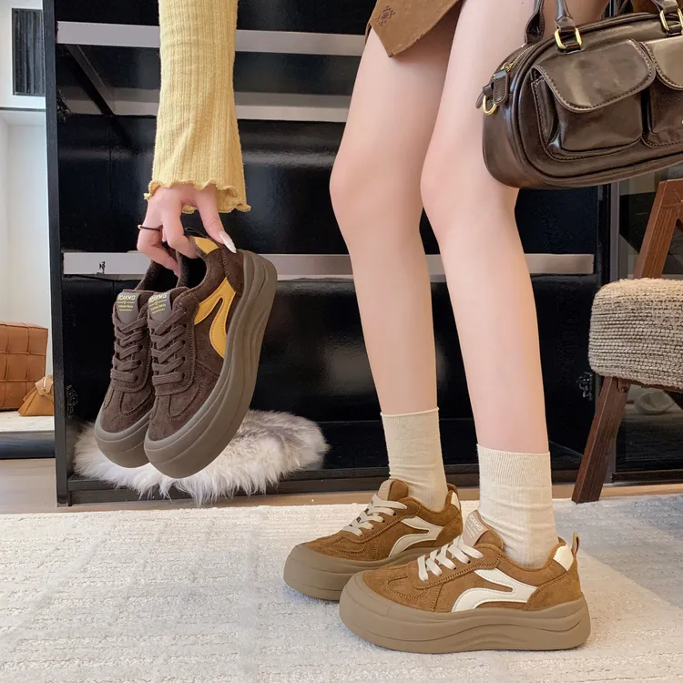 ins小众厚底运动休闲鞋时尚休闲鞋学生鞋子秋季日系