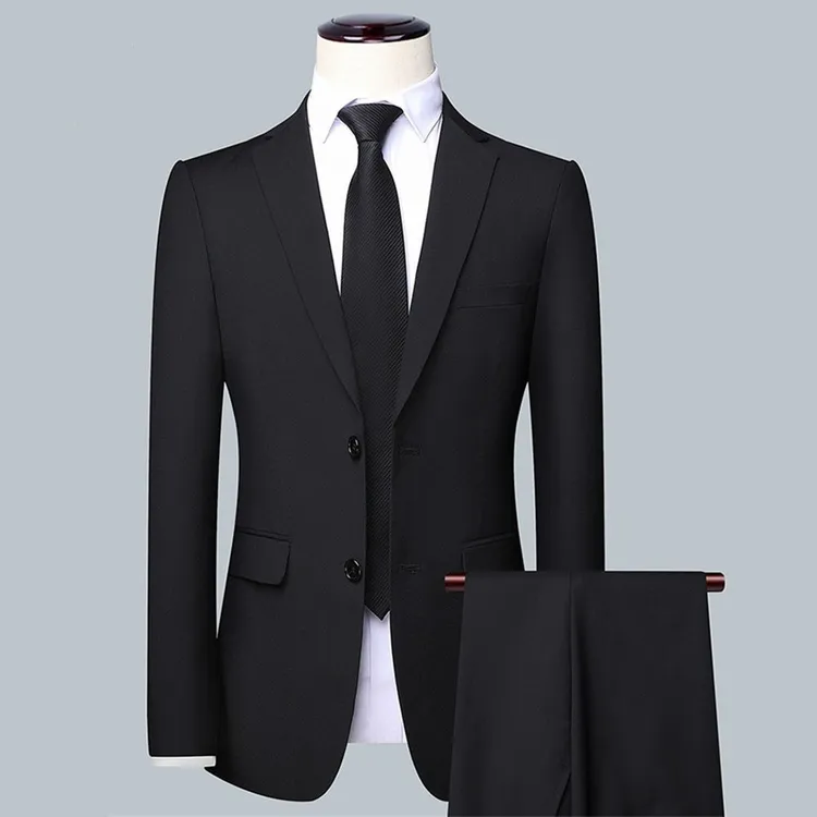 新款休闲西服套装男士韩版外套伴郎新郎结婚商务职业正装小西装男