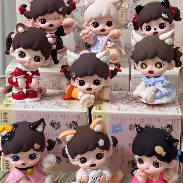 正版TNTSPACE正版Zoraa喵呜猫颜社mini手办盲盒潮玩摆件可爱礼物