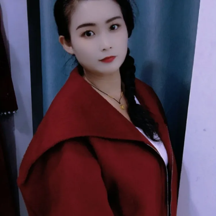 法式红色羊毛呢双面短款大衣秋冬复古女装高级感气质洋气百搭