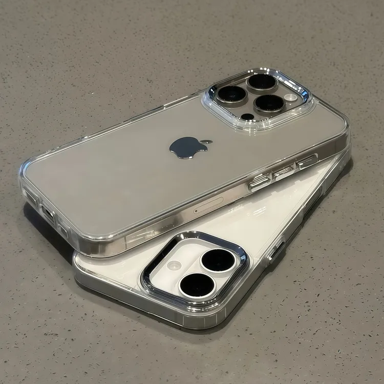 高级感电镀框适用苹果16/17手机壳iPhone15小米vivoppo华为p70套商品图