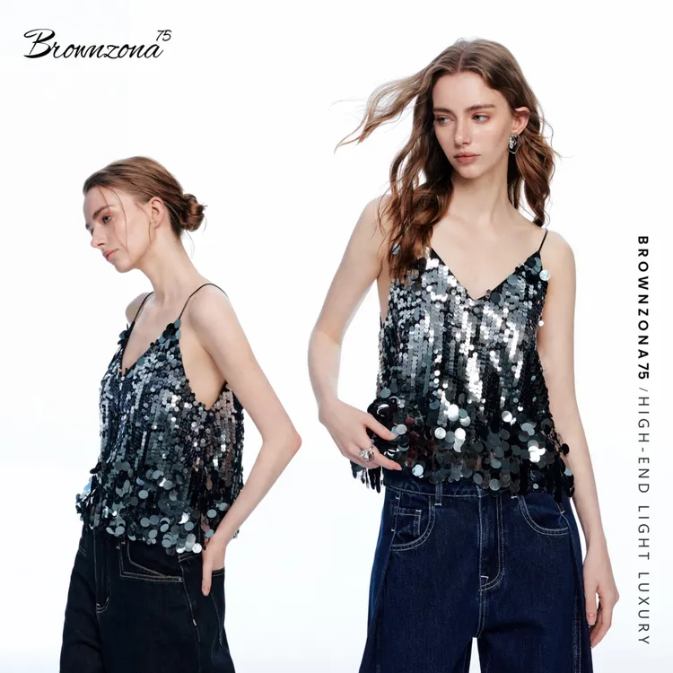 达人专属×Brownzona⁷⁵ "sequin "【2025首发】极繁重工亮片吊带