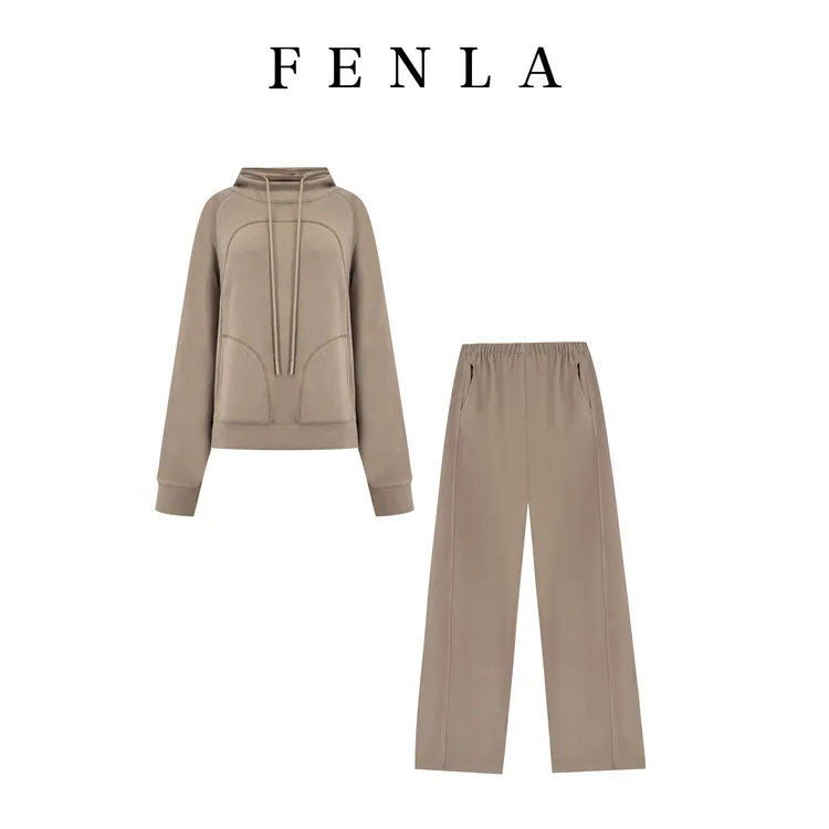 【惠姐私服】休闲中长款极简风卫衣保暖薄款长袖卫衣 85175-85302