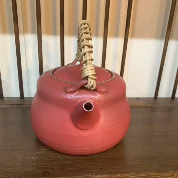 900c大容量提梁壶户外烧水壶煮茶壶潮州红泥砂铫壶家用养生泡茶壶