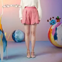 【蜜思仝专属】朝峰秋新款高腰显瘦松紧腰短裤CFD3B530-5057D