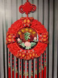 纯手工编织玉太阳花中国结新房搬家百搭经典饰品