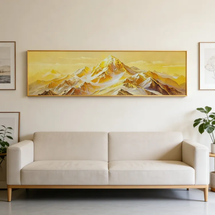 A157金山床头挂画轻奢高级感客厅沙发背景墙挂画金山40150