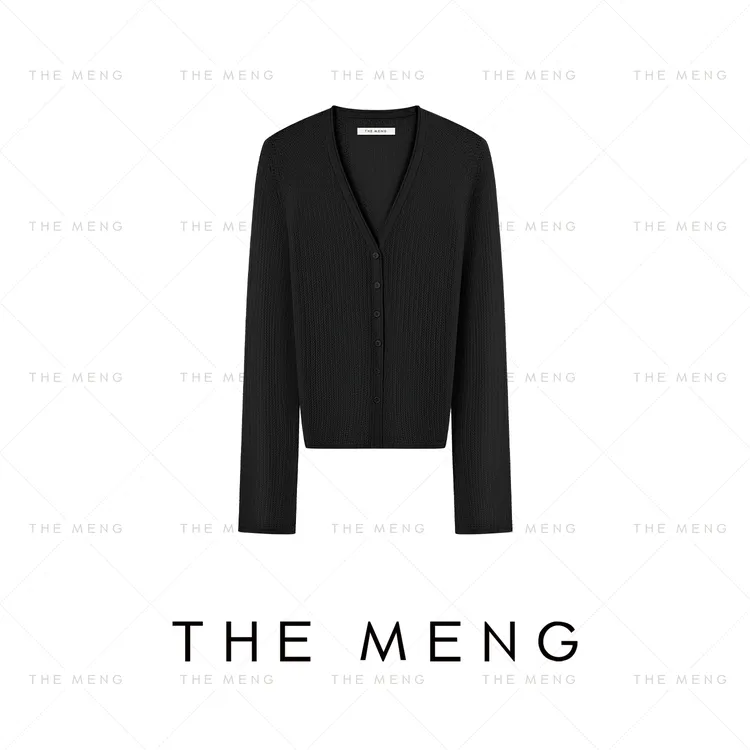 THE MENG【氧气】天丝基础款通勤空调衫针织开衫#M252E0230