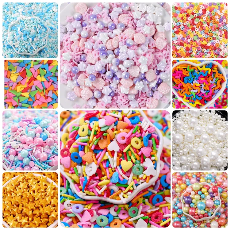 蛋糕装饰糖珠金色银珠冰淇淋甜甜圈烘焙白色糖彩珠七彩珍珠糖混装