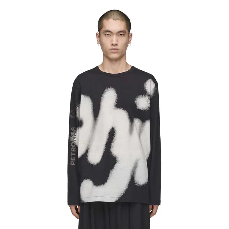 Y-3/Y-3(55-KR2377)奔驰联名涂鸦系列长袖运动T恤