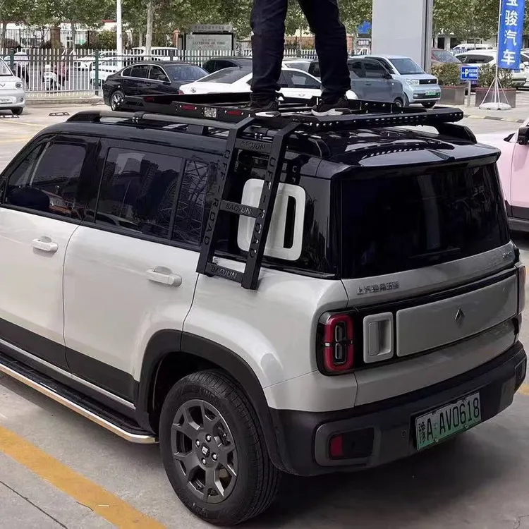 宝骏悦也PLUS专用车顶行李架悦也PLUS专用车顶平台行李框爬梯货架