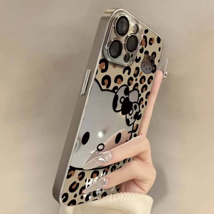 豹纹kt适用苹果17promax手机壳iphone16pro全包大视窗15pro高级