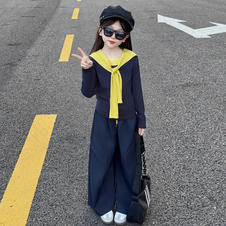 女童超好看韩系穿搭秋2025新款儿童休闲套装女孩又酷又飒衣服秋装