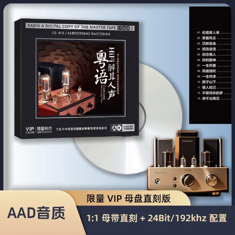 醉耳人声粤语CD高音质CD碟片HiFi粤语专辑杨乐婷CD碟片梅小琴