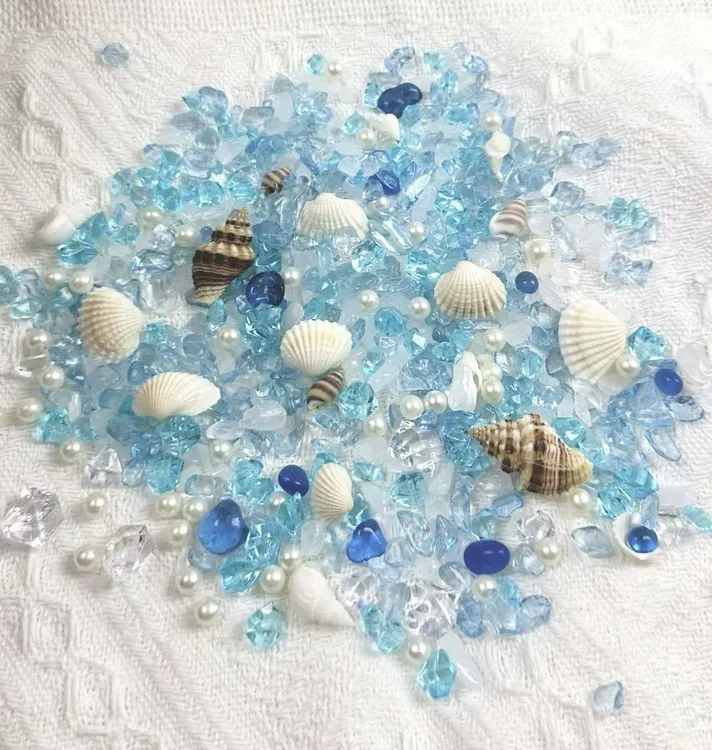 海盐碎石艺术垃圾手帐美甲钻装饰品鱼缸diy手工