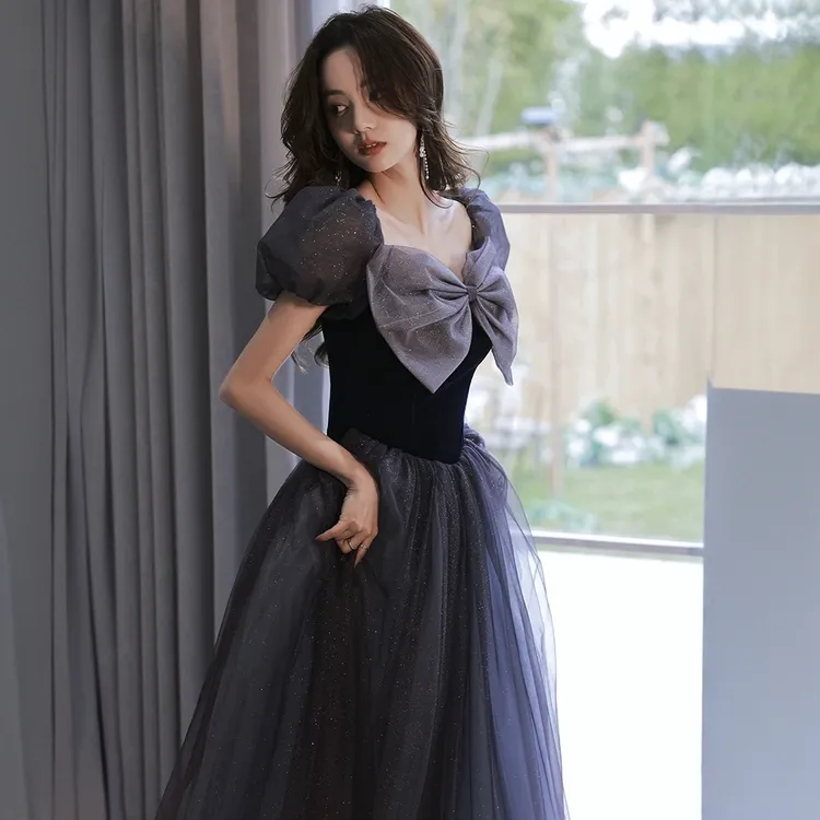 法式晚礼服裙女2025爆款轻奢小众高端艺考学生日公主裙宴会气质仙