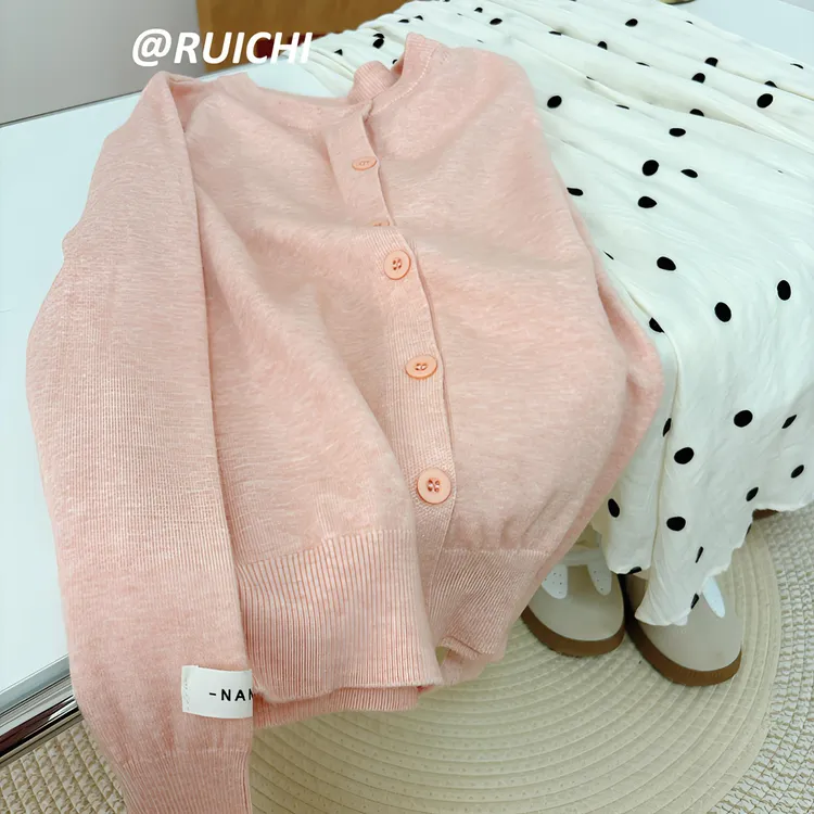 温柔奶油色针织衫氛围感少女软糯糯2025新款