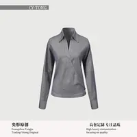 【彤姐原创】冬季气质设计感轻奢休闲时尚百搭打底上衣TWTZ4325