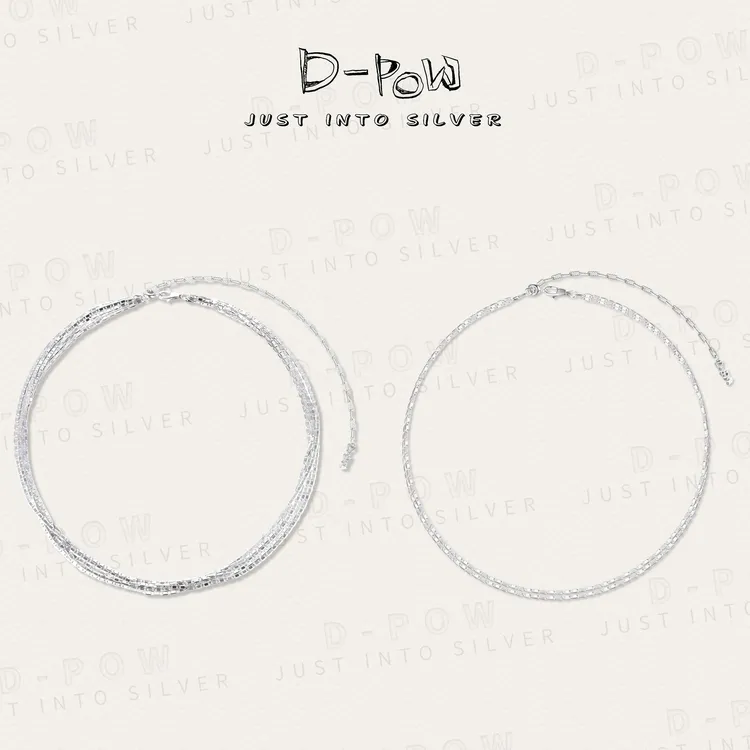 灯小炮 链子925银 【流光】项链（52cm）（9532）气质时尚百搭轻奢商品图