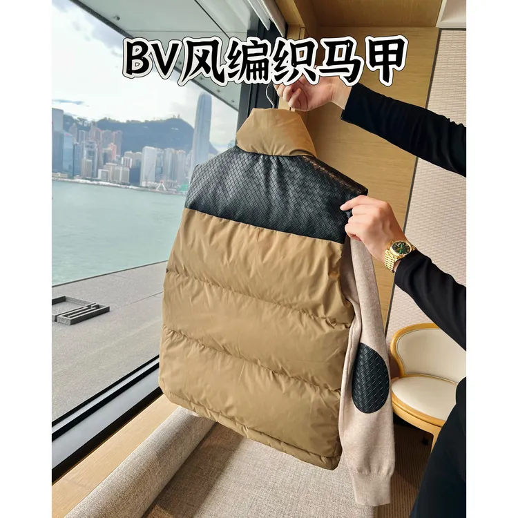 【编织马甲】25高级90白鸭绒秋冬填充加厚羽绒马甲痞帅男装李查德