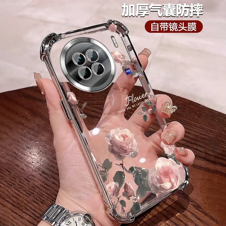 软硅胶适用vivox90s手机壳女款防摔气囊Pro全包镜头膜x90透明小众