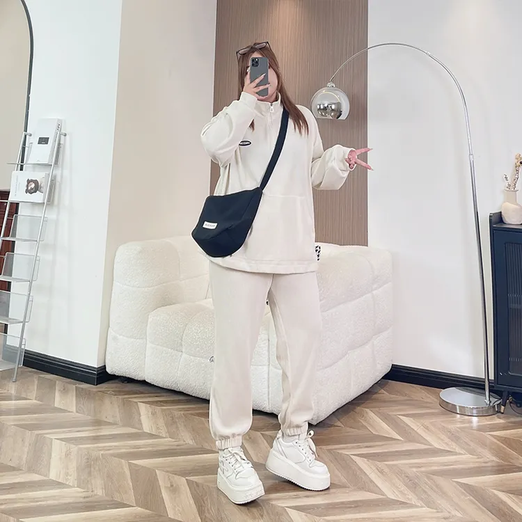 断码捡漏~松香情书 / 时尚出街运动套装3889花契200斤胖mm简约-C