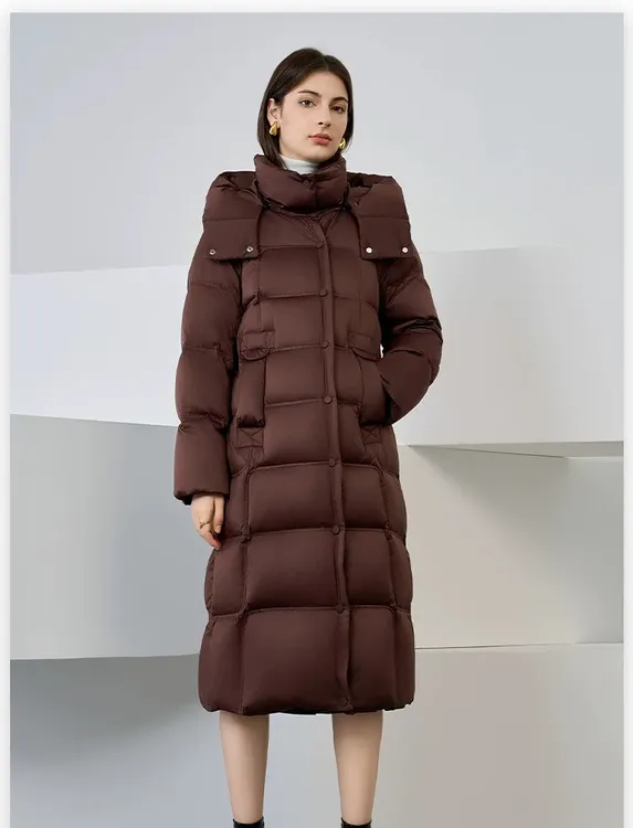 【龙少】新款长款中长款鹅绒羽绒服加厚常规户外加厚羽绒服时尚休闲