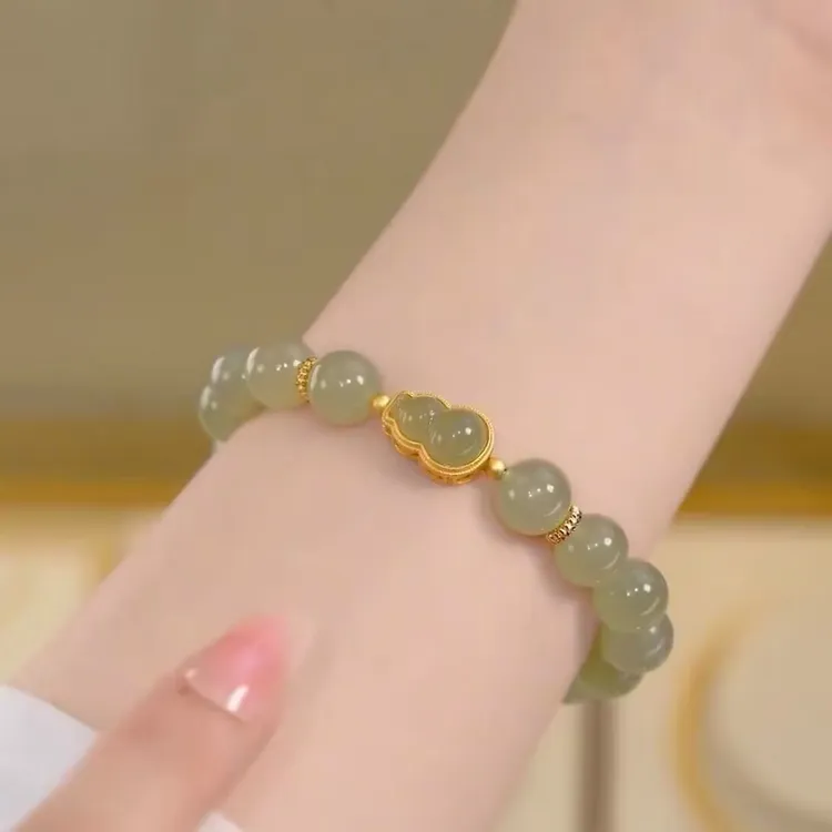非金属玻璃手链 福禄手链葫芦手串轻奢复古优雅女生饰品
