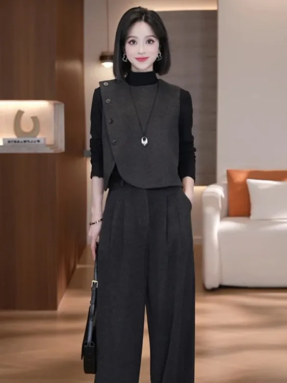 【现货+运费险】休闲风极简风轻熟风时尚套装套装秋冬休闲百搭显瘦