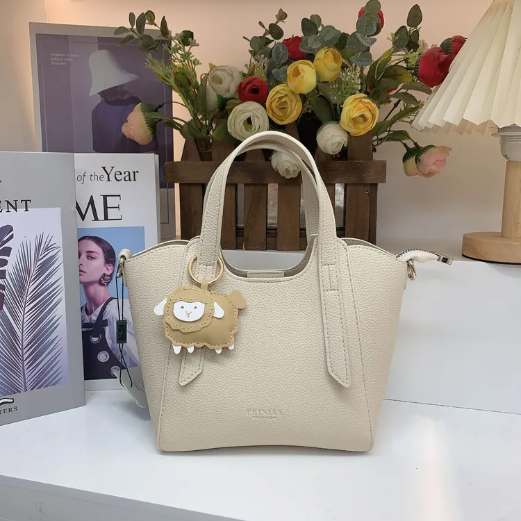 荔枝纹菜篮子包女2025秋冬新款轻奢高级气质百搭通勤手提包斜挎包