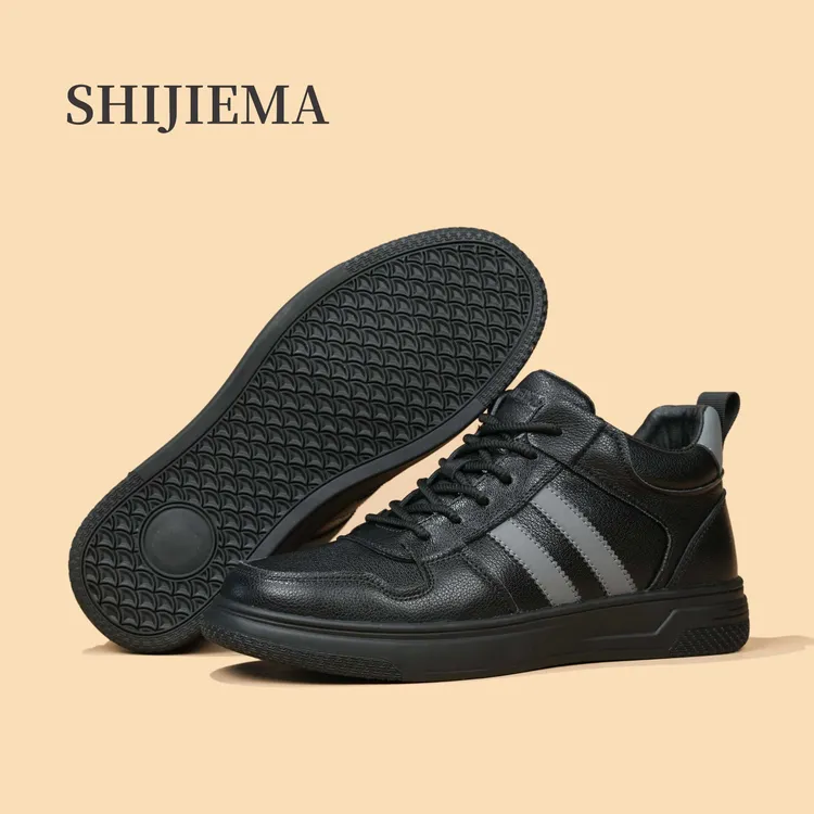 加绒中帮鞋防水保暖防滑耐磨百搭休闲真皮男鞋S-701