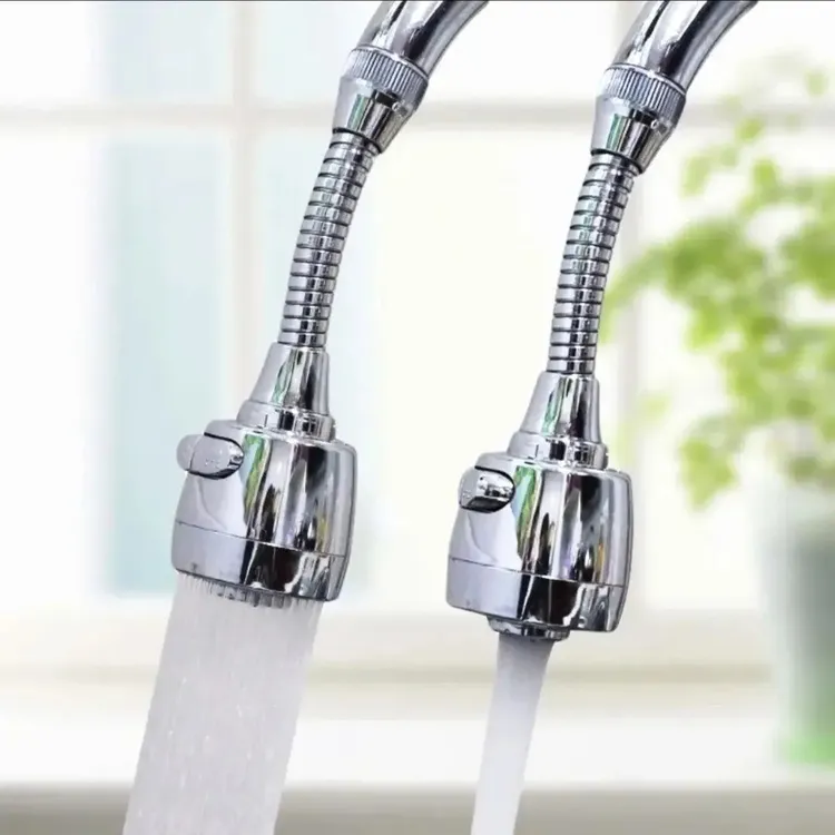 厨房通用增压水龙头防溅水万向旋转加长延伸起泡花洒喷头家用节水商品图