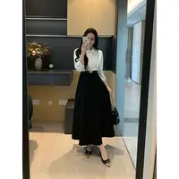 XINYI【优雅新贵】秋季纯棉衬衫+高腰半裙X625A14641/X625P15855