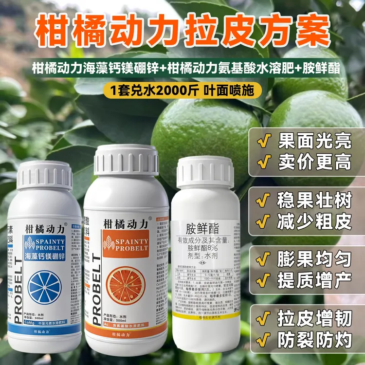 柑橘动力拉皮方案套餐改善粗皮减少裂果膨果营养套餐商品图