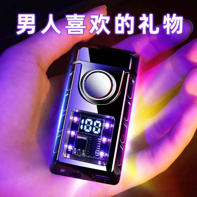 智能声控双火打火机四种点火充气男士高档实用2025款生日礼物老公