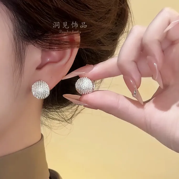 铜合金耳饰 【月亮城堡】百搭设计感耳环个性气质欧美简约ES585