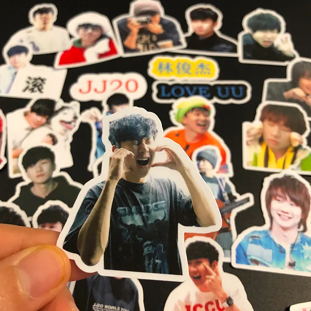 林俊杰贴纸自制林俊杰周边贴画diy手机电脑装饰贴不干胶贴画