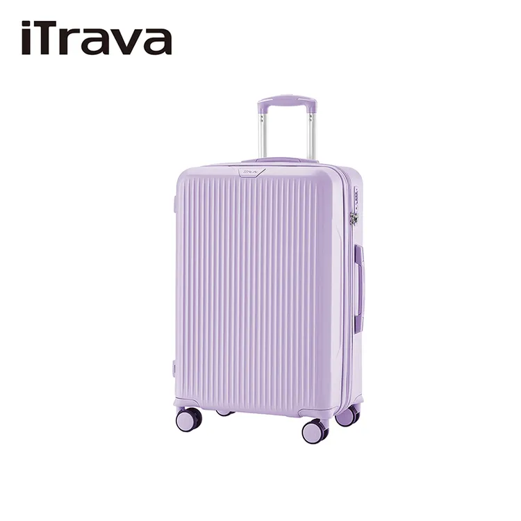 iTrava新款时尚休闲旅行箱PC防撞休闲行李箱抗摔轻便大容量拉杆箱