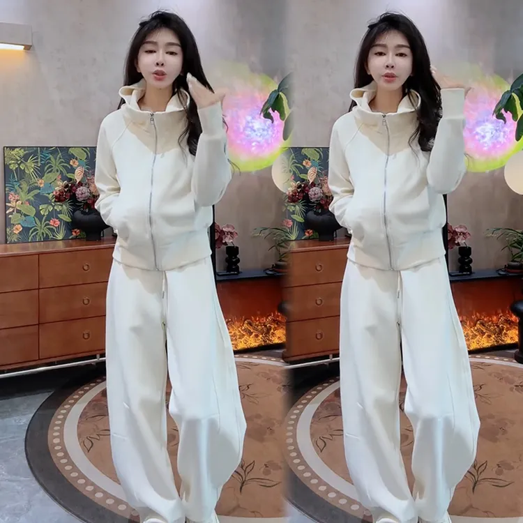 2025秋季新款时尚显瘦气质网红高档套装女高级百搭宽松大码两件套