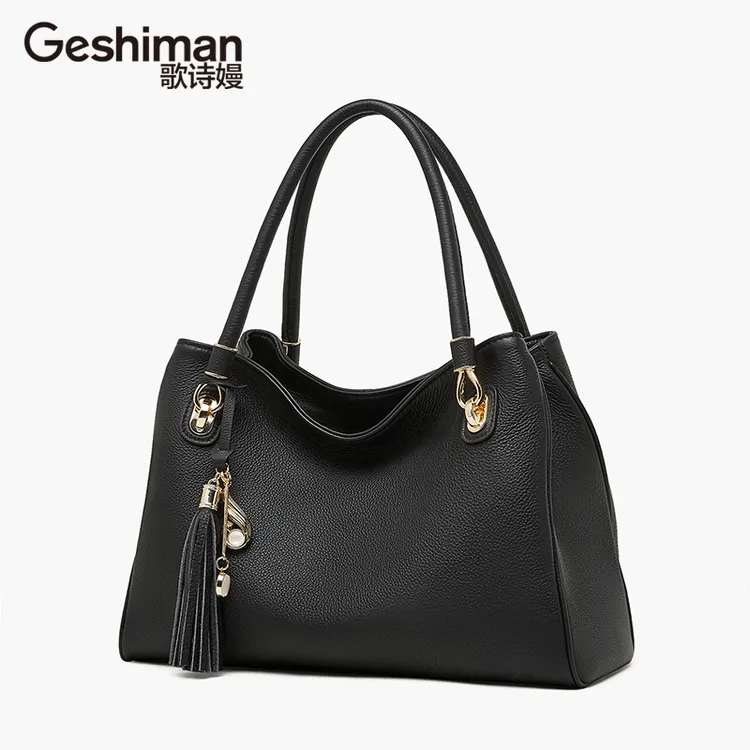 肩包轻奢复古真皮手提包时尚百搭酒红色单肩斜跨气质大容量肩包女