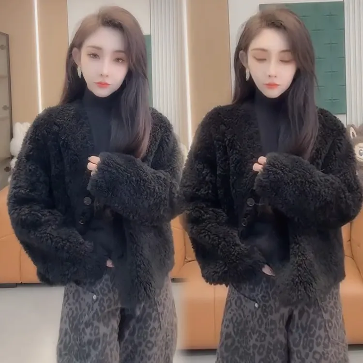 2025秋冬新款时尚显瘦气质网红高档洋气女高级百搭宽松大码外套潮