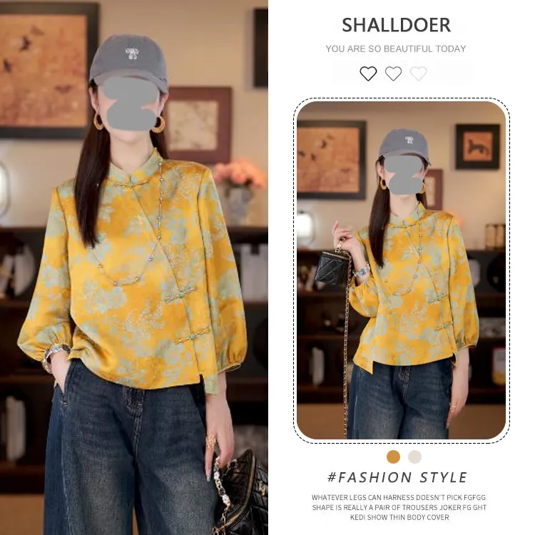 2025秋季新款新中式国风国风洋气气质显瘦上衣小众设计感女士潮流