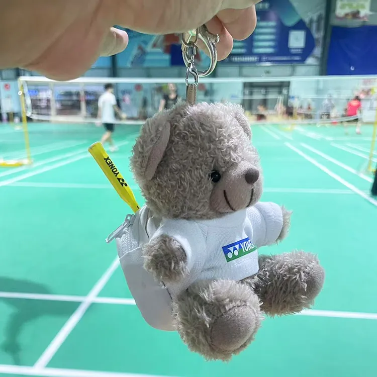 羽毛球包包挂件穿羽毛球服背球包小熊玩偶公仔书包背包挂饰小礼物