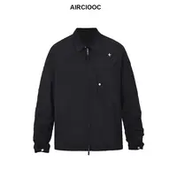 AIRCIOOC【北极星】极简休闲秋季老钱风立领夹克短款运动户外外套