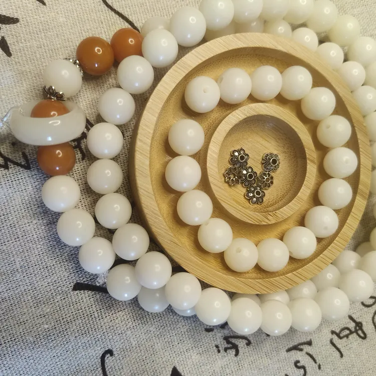 非金属树脂手链 约12mm经典国风百搭饰品天然菩提手工配饰