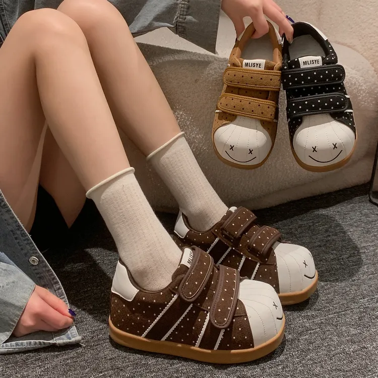 贾不假板鞋女款2025新款秋季超火洋气百搭贝壳爆款丑萌可爱休闲鞋