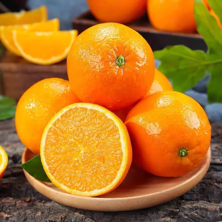 【助农】脐橙带箱5斤高山头茬纽荷尔脐橙新鲜采摘多汁橙子 现采现摘