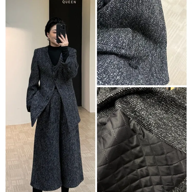 美丽定制极简香风加棉套裤160斤以内（6693）